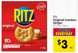 Spar Ritz Original Crackers offer