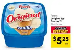 Spar Peters Original Ice Cream offer