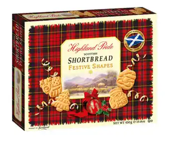 BIG W Highland pride scottish shortbread festive shapes 450g offer