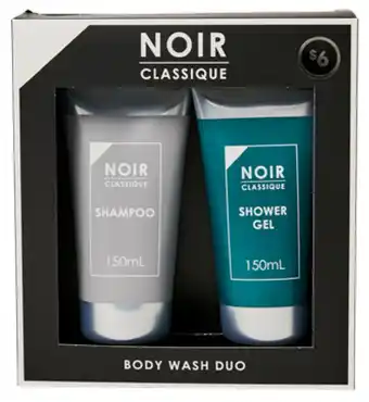 BIG W Noir classique wash duo offer