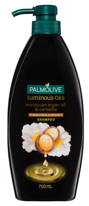 BIG W Palmolive luminous oils hair shampoo moroccan argan oil & camellia strengthen & protect 700ml offer