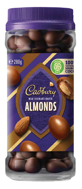 Cadbury milk chocolate coated almonds 280g