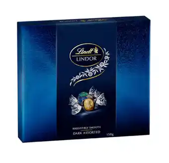 BIG W Lindt lindor giftbox 150g - dark assorted offer