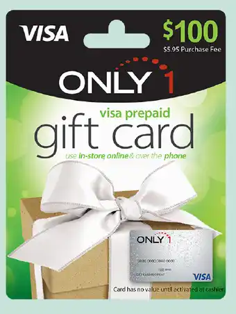 BIG W Visa only visa prepaid gift card offer