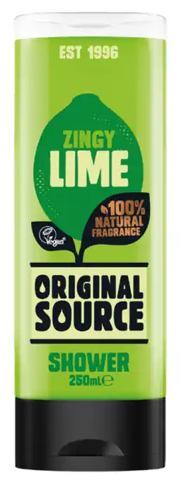 Original source shower gel 250ml - creamy vanilla & raspberry