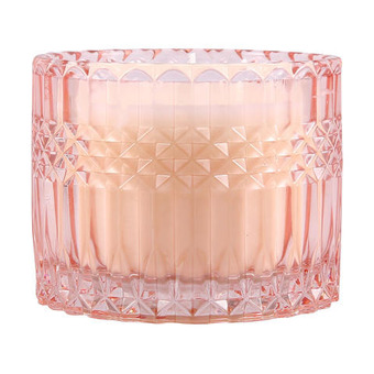 Geo fragrant candle - pink