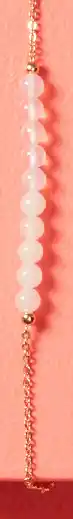 Rose quartz pearl bracelet