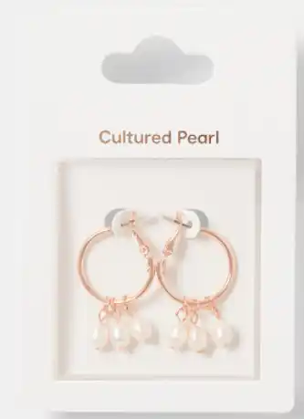 Kmart Cultured pearl earring offer