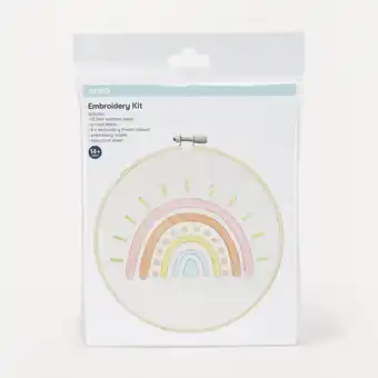 Kmart Rainbow embroidery kit offer