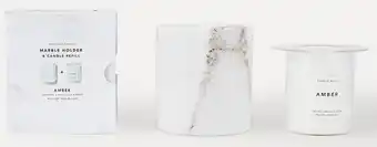 Kmart Refillable marble candle holder offer
