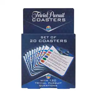 Trivial pursuit coasters