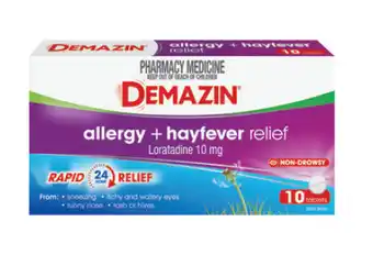 Direct Chemist Outlet Demazin allergy 10 tablets offer