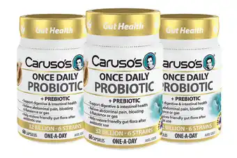 Direct Chemist Outlet Caruso's natural health once daily probiotic 60 capsules offer