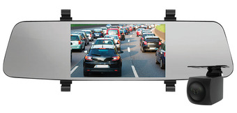 Nanocam+ 5.5” hd front & rear mirror dash cam