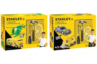 SuperCheap Auto Stanley bus & helicopter or car & bulldozer models & tool set offer