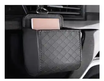 SuperCheap Auto Cabincrew leather look organisers - vent accessory holder offer