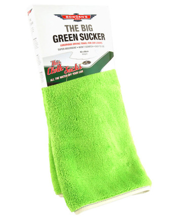 SuperCheap Auto Bowden's own big green sucker microfibre cloth offer
