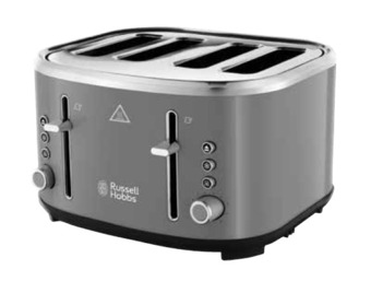 The Good Guys Russell hobbs legacy 4 slice toaster - charcoal offer