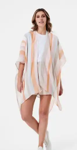 Kmart Light weight poncho-candy, no size offer