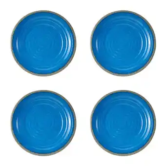 Kmart 4 pack blue ripple dinner plates offer