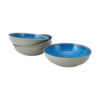 Kmart 4 pack blue ripple bowls offer