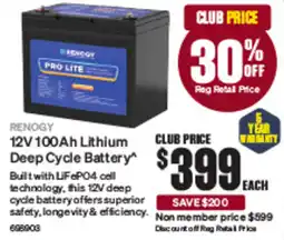 SuperCheap Auto 12V 100Ah Lithium Deep Cycle Battery offer