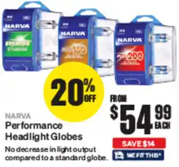 SuperCheap Auto Narva performance headlight globes offer