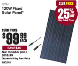 SuperCheap Auto 120W Fixed Solar Panel offer