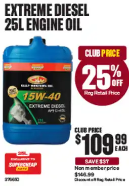 SuperCheap Auto Extreme diesel engine oil offer