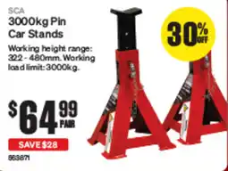 SuperCheap Auto Pin Car Stands offer