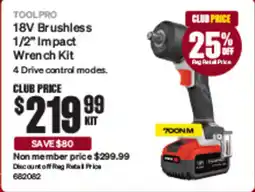 SuperCheap Auto 18V Brushless 1/2 Impact Wrench Kit offer