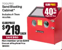 SuperCheap Auto Sand Blasting Cabinet offer
