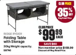 SuperCheap Auto Folding Table with Storage offer