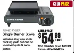 SuperCheap Auto Single Burner Stove offer
