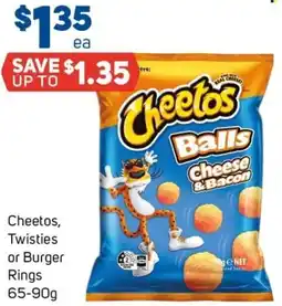 Foodland Cheetos, Twisties or Burger Rings offer