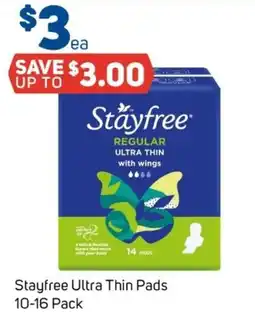 Foodland Stayfree Ultra Thin Pads offer