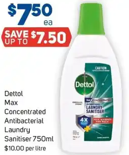 Foodland Dettol Max Concentrated Antibacterial Laundry Sanitiser offer