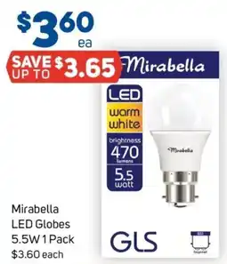 Foodland Mirabella LED Globes offer