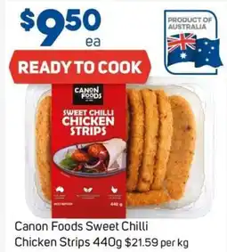 Foodland Canon Foods Sweet Chilli Chicken Strips offer