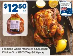 Foodland Foodland Whole Marinated & Seasoned Chicken offer