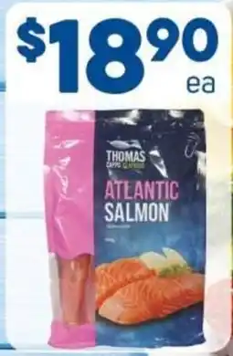 Foodland Thomas Cappo Seafoods Atlantic Salmon Portions Skin offer