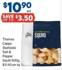 Foodland Thomas Cappo Seafoods Salt & Pepper Squid offer