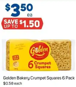Foodland Golden Bakery Crumpet Squares offer