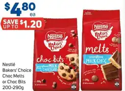 Foodland Nestle Bakers Choice Choc Melts or Choc Bits offer