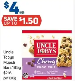 Foodland Uncle Tobys Muesli Bars offer