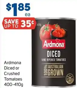 Foodland Ardmona Diced or Crushed Tomatoes offer