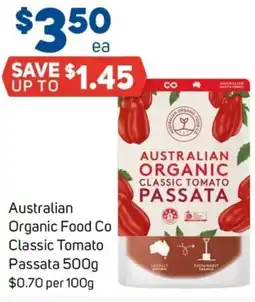 Foodland Australian Organic Food Co Classic Tomato Passata offer