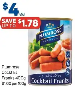 Foodland Plumrose Cocktail Franks offer