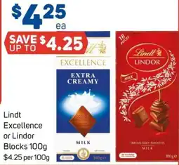 Foodland Lindt Excellence or Lindor Blocks offer