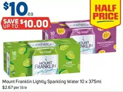 Foodland Mount Franklin Lightly Sparkling Water offer
